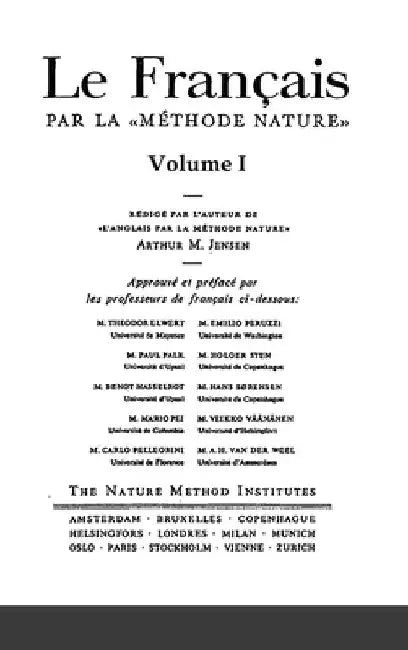 Le Français par la Méthode Nature by Arthur M. Jensen