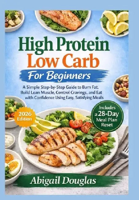 High Protein, Low Carb for Beginners: A Simple Step-by-Step Guide to Burn Fat, Build Lean Muscle, Control Cravings, and Eat with Confidence Using Easy by Abigail Douglas