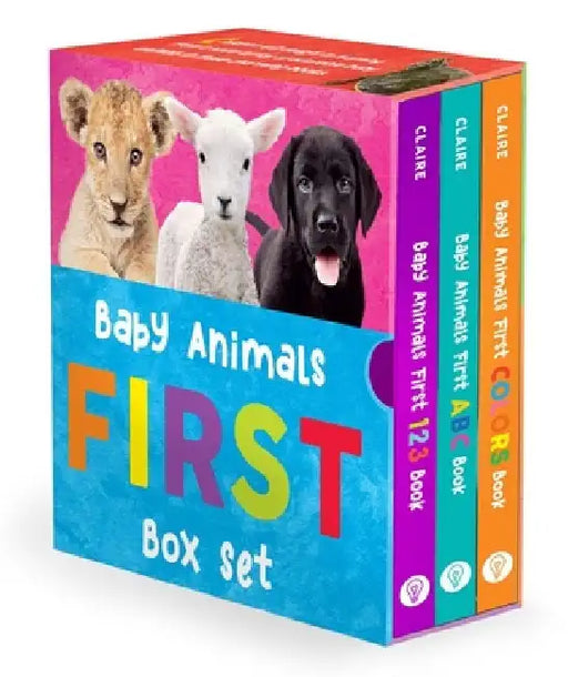 Baby Animals First Box Set: 123, Abc, Colors by Alexandra Claire