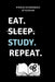 #maschinenbau Studium Eat. Sleep. Study. Repeat.: A5 Geschenkbuch PUNKTIERT für Maschinenbau Studenten - Ingenieure - Studium - Geschenkidee Abitur Sc by Ingenieurstudent Geschenk