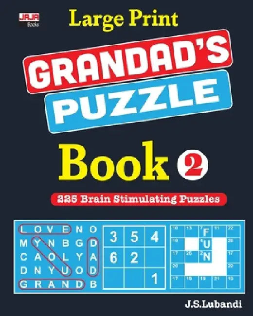 Large Print GRANDAD'S PUZZLE Book 2 by Jaja Books