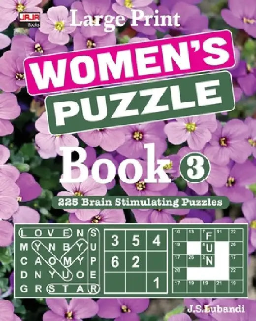Large Print WOMEN'S PUZZLE Book 3 by Jaja Media