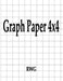 Graph Paper 4x4: 50 Pages 8.5" X 11" by Rwg