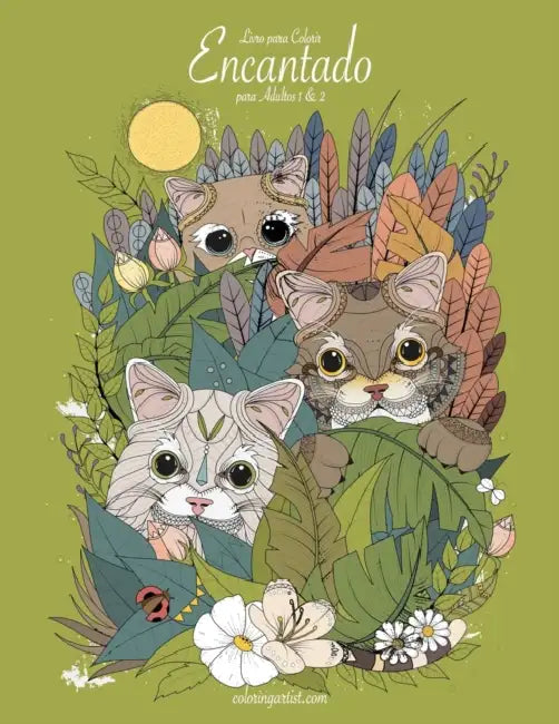 Livro para Colorir Encantado para Adultos 1 & 2 by Nick Snels