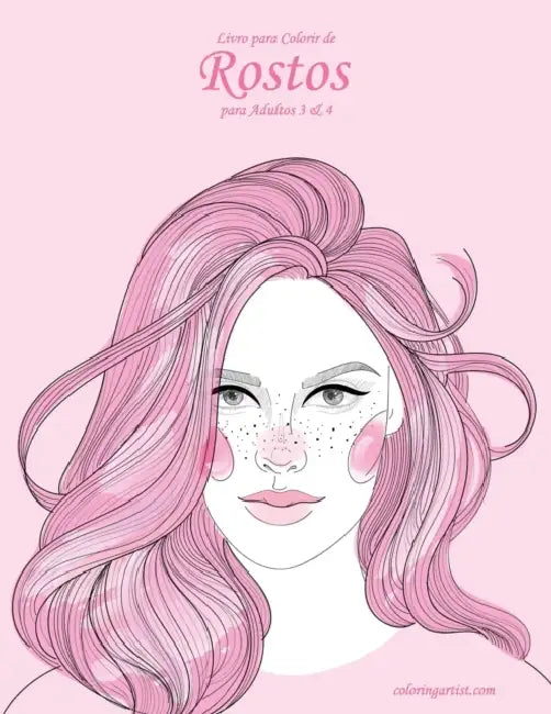 Livro para Colorir de Rostos para Adultos 3 & 4 by Nick Snels