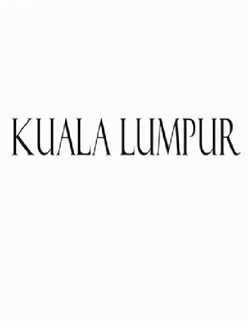 Kuala Lumpur: Black and White Decorative Book to Stack Together on Coffee Tables, Bookshelves and Interior Design - Add Bookish Char by Bookish Charm Decor