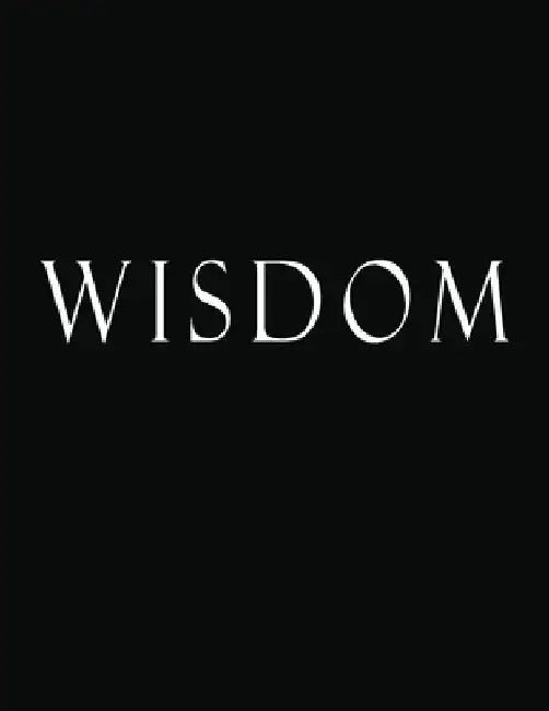 Wisdom: Black and White Decorative Book to Stack Together on Coffee Tables, Bookshelves and Interior Design - Add Bookish Char by Bookish Charm Decor