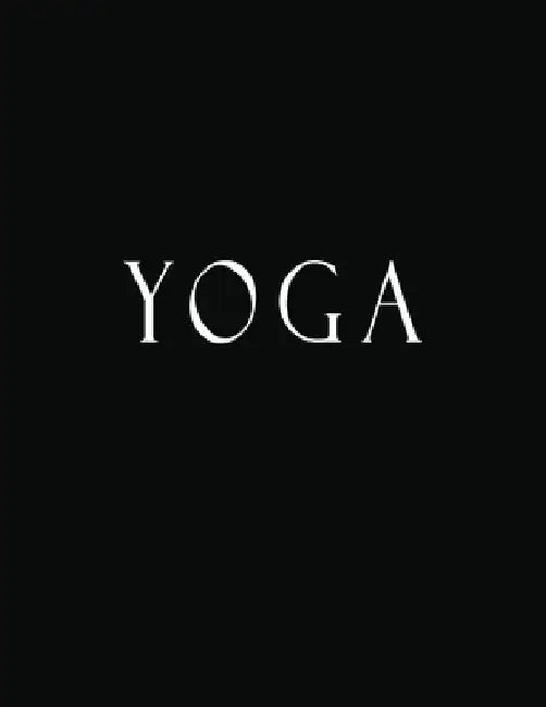 Yoga: Black and White Decorative Book to Stack Together on Coffee Tables, Bookshelves and Interior Design - Add Bookish Char by Bookish Charm Decor