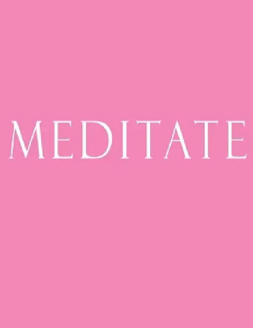 Meditate: Decorative Book to Stack Together on Coffee Tables, Bookshelves and Interior Design - Add Bookish Charm Decor to Your by Bookish Charm Decor