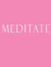 Meditate: Decorative Book to Stack Together on Coffee Tables, Bookshelves and Interior Design - Add Bookish Charm Decor to Your by Bookish Charm Decor