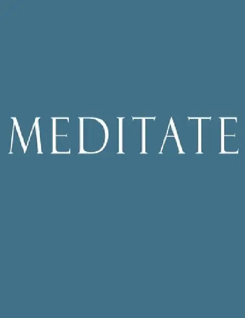 Meditate: Decorative Book to Stack Together on Coffee Tables, Bookshelves and Interior Design - Add Bookish Charm Decor to Your by Bookish Charm Decor
