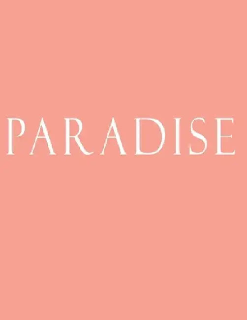 Paradise: Decorative Book to Stack Together on Coffee Tables, Bookshelves and Interior Design - Add Bookish Charm Decor to Your by Bookish Charm Decor