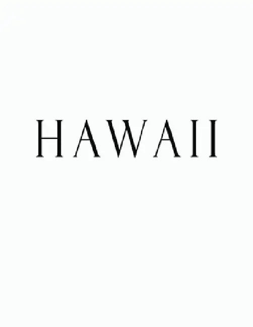 Hawaii: Black and White Decorative Book to Stack Together on Coffee Tables, Bookshelves and Interior Design - Add Bookish Char by Bookish Charm Decor