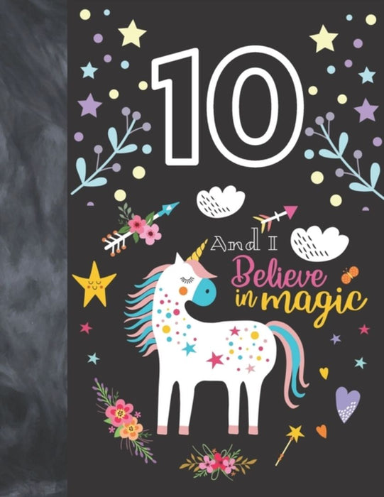 10 And I Believe In Magic: Unicorn Sudoku Puzzle Book Gift For Girls 10 Years Old - Easy Beginners by Sudoku, Not So Boring