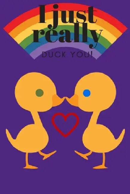 I Really Duck You!: Rainbow Theme - Sweetest Day, Valentine's Day or Just Because Gift by D. Designs