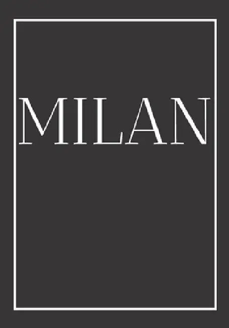 Milan: A decorative book for coffee tables, end tables, bookshelves and interior design styling Stack city books to add decor by Contemporary Interior Design