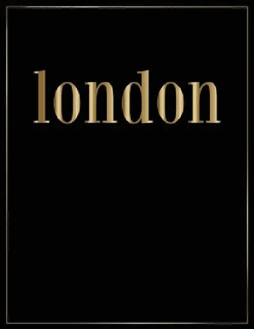 London: Gold and Black Decorative Book - Perfect for Coffee Tables, End Tables, Bookshelves, Interior Design & Home Staging Ad by Contemporary Interior Styling