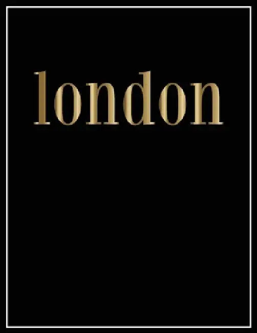 London: Gold and Black Decorative Book - Perfect for Coffee Tables, End Tables, Bookshelves, Interior Design & Home Staging Ad by Contemporary Interior Styling