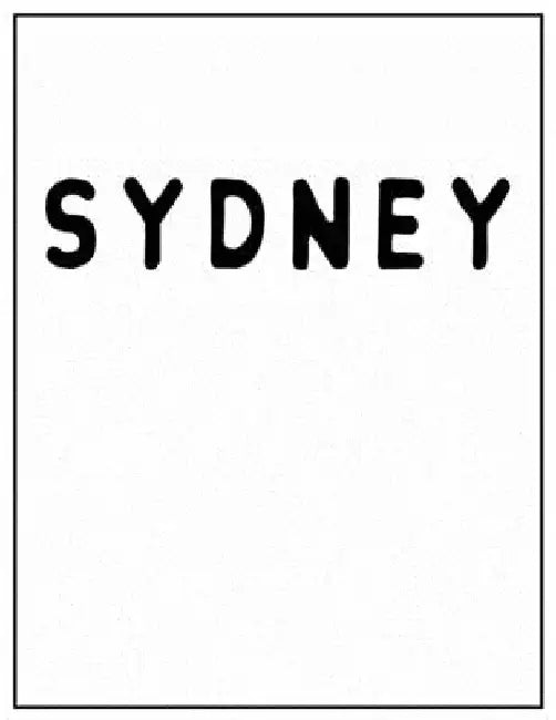 Sydney: Black and white Decorative Book - Perfect for Coffee Tables, End Tables, Bookshelves, Interior Design & Home Staging A by Contemporary Interior Styling