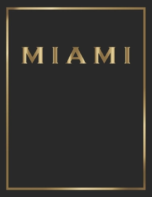 Miami: Gold and Black Decorative Book - Perfect for Coffee Tables, End Tables, Bookshelves, Interior Design & Home Staging Ad by Contemporary Interior Styling