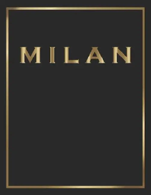 Milan: Gold and Black Decorative Book - Perfect for Coffee Tables, End Tables, Bookshelves, Interior Design & Home Staging Ad by Contemporary Interior Styling