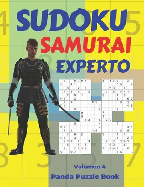 Sudoku Samurai Experto - Volumen 4: Juegos De Lógica Para Adultos by Book, Panda Puzzle