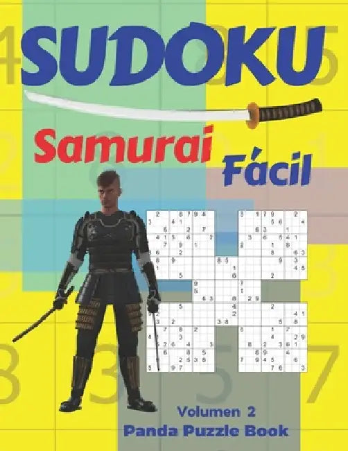 Sudoku Samurai Facil - Volumen 2: Juegos De Lógica Para Adultos by Book, Panda Puzzle
