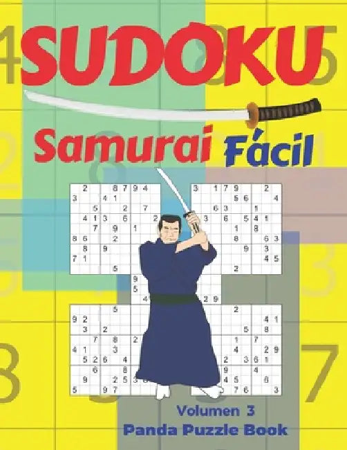 Sudoku Samurai Facil - Volumen 3: Juegos De Lógica Para Adultos by Book, Panda Puzzle
