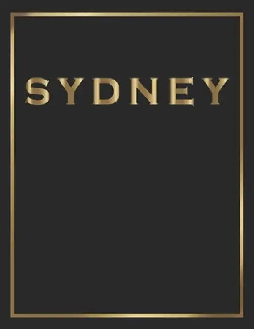 Sydney: Gold and Black Decorative Book - Perfect for Coffee Tables, End Tables, Bookshelves, Interior Design & Home Staging Ad by Contemporary Interior Styling
