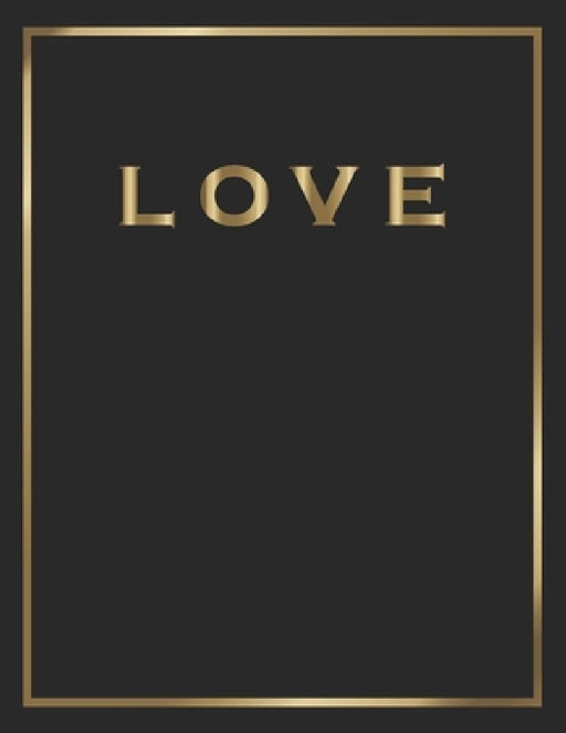 Love: Gold and Black Decorative Book - Perfect for Coffee Tables, End Tables, Bookshelves, Interior Design & Home Staging Ad by Contemporary Interior Styling