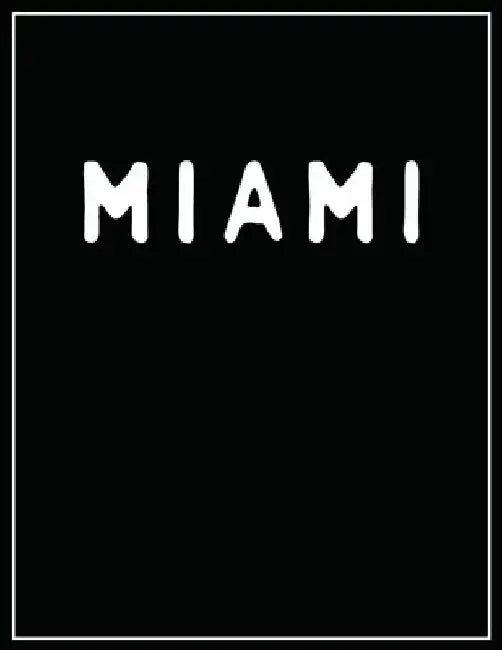 Miami: Black and white Decorative Book - Perfect for Coffee Tables, End Tables, Bookshelves, Interior Design & Home Staging A by Contemporary Interior Styling