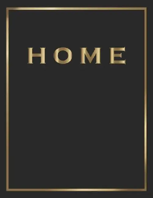 Home: Gold and Black Decorative Book - Perfect for Coffee Tables, End Tables, Bookshelves, Interior Design & Home Staging Ad by Contemporary Interior Styling
