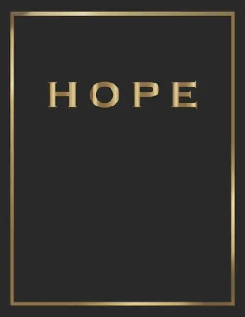 Hope: Gold and Black Decorative Book - Perfect for Coffee Tables, End Tables, Bookshelves, Interior Design & Home Staging Ad by Contemporary Interior Styling