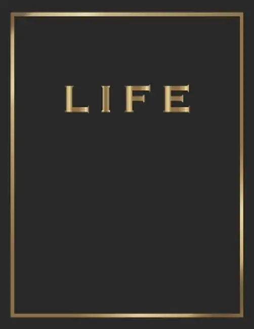 Life: Gold and Black Decorative Book - Perfect for Coffee Tables, End Tables, Bookshelves, Interior Design & Home Staging Ad by Contemporary Interior Styling
