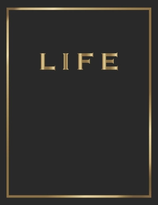 Life: Gold and Black Decorative Book - Perfect for Coffee Tables, End Tables, Bookshelves, Interior Design & Home Staging Ad by Contemporary Interior Styling