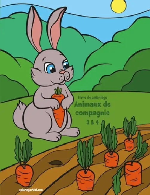 Livre de coloriage Animaux de compagnie 3 & 4 by Snels, Nick