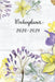 Wochenplaner 2020-2021: Lila und Gelb Blumen Wochen - und Monatsplaner - Terminkalender Tagesplaner - ein Liebevolles Geschenk für Frauen Kollegen by Wochenplaner, Mein