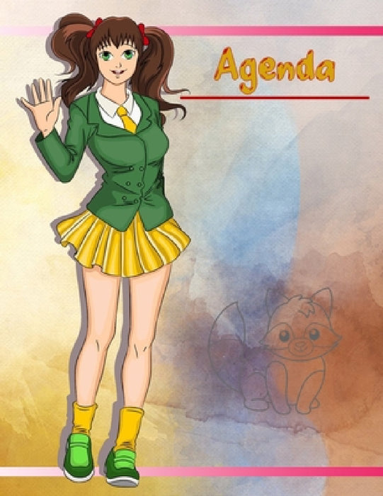 Agenda Semainier Universel Manga: Agenda perpétuel et prise de notes - Grande taille et gros caractère - avec couverture et intérieur Manga N°3 - 56 s by Livres Pour Soi, Virginie Cartonnet