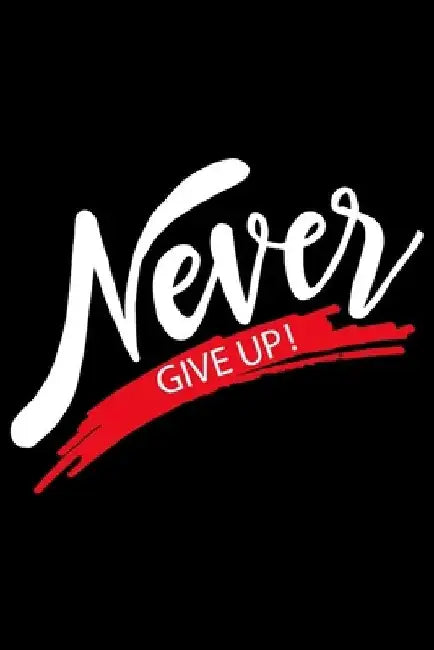 Never Give Up: Feel Good Reflection Quote for Work Employee Co-Worker Appreciation Present Idea Office Holiday Party Gift Exchange by Inspired Lines