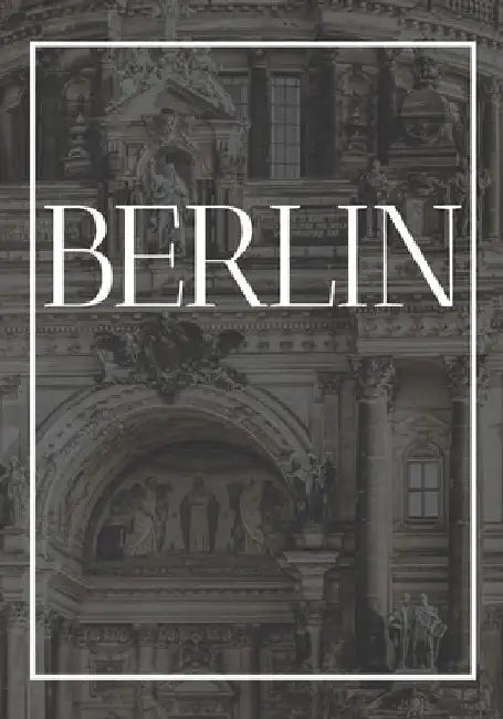Berlin: A decorative book for coffee tables, end tables, bookshelves and interior design styling Stack Germany city books to a by Contemporary Interior Design