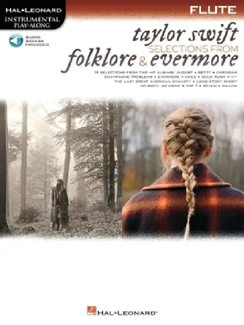 Taylor Swift - Selections from Folklore & Evermore: Flute Play-Along Book with Online Audio by Taylor Swift