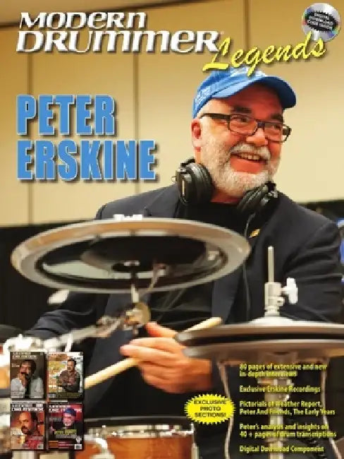 Modern Drummer Legends: Peter Erskine - Book with Exclusive Erskin Recordings, Interviews and Photos by David Frangioni, Peter Erskine