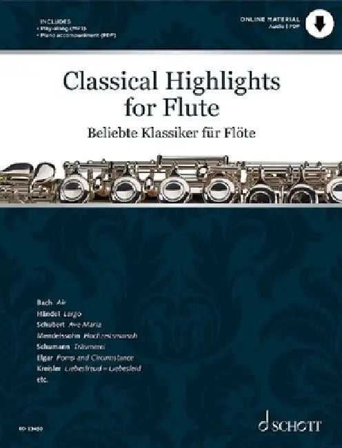 Classical Highlights for Flute Arranged for Flute and Piano (Via PDF Download) by Kate (EDT) Hal Leonard Publishing Corporation (COR)/ Mitchell