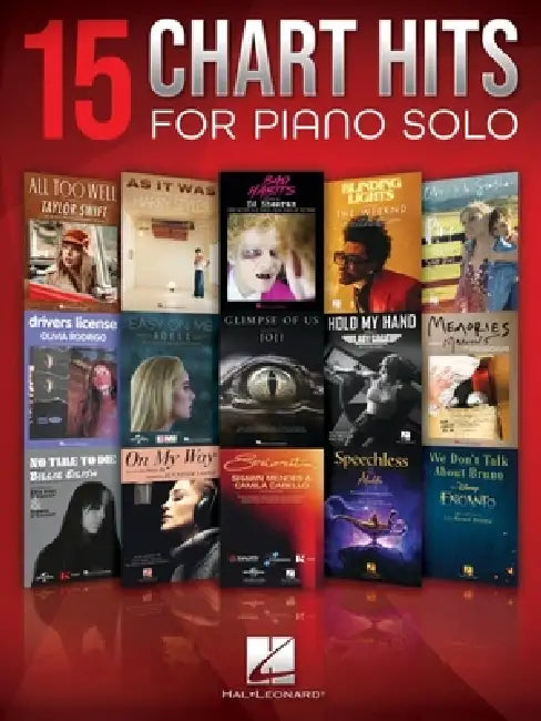 15 Chart Hits for Piano Solo Songbook by Hal Leonard Publishing Corporation (COR)