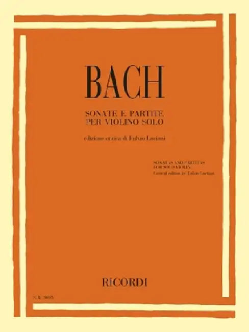 Sonatas and Partitas for Solo Violin by Johann Sebastian Bach, Fulvio Luciani