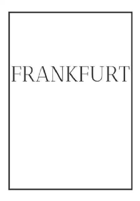 Frankfurt: A decorative book for coffee tables, end tables, bookshelves and interior design styling Stack Germany city books to a by Contemporary Interior Design