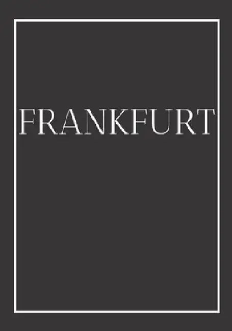 Frankfurt: A decorative book for coffee tables, end tables, bookshelves and interior design styling Stack Germany city books to a by Contemporary Interior Design