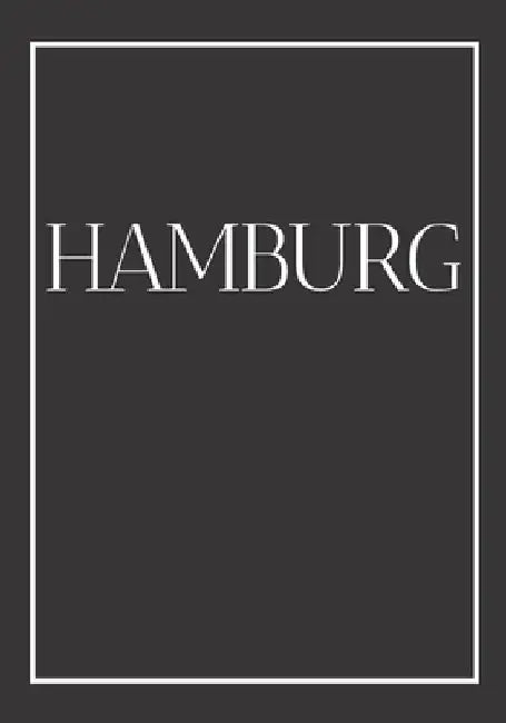 Hamburg: A decorative book for coffee tables, end tables, bookshelves and interior design styling Stack Germany city books to a by Contemporary Interior Design