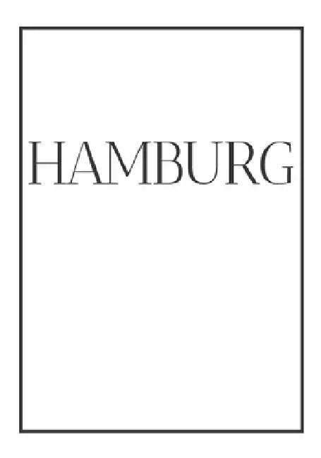 Hamburg: A decorative book for coffee tables, end tables, bookshelves and interior design styling Stack Germany city books to a by Contemporary Interior Design
