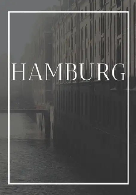 Hamburg: A decorative book for coffee tables, end tables, bookshelves and interior design styling Stack Germany city books to a by Contemporary Interior Design